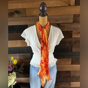 Multitone Orange 90s / Y2K Scarf / Hair Accessory